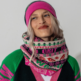 Fairisle Beanie in Bubblegum