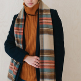Lambswool Scarf in Stewart Dress Antique Tartan
