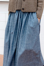 Tina Skirt in Denim Chambray by Elwin