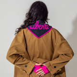 Liberte Lambswool Triangle Scarf in Evergreen