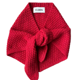 Lambswool Triangle Scarf in Red