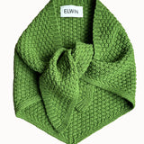 Lambswool Triangle Scarf in Green
