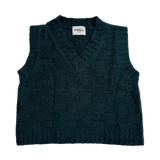 Puzzle Vest in Midnight Green