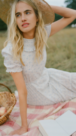 Alice Dress in Lucy Blue by ST. CLAIR