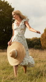 Marie Dress in Meadow by ST. CLAIR