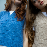 Puzzle Vest in Sky Blue