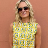 Havana Top in Lemon Print
