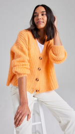 Sirena Italian Cardigan in Apricot by Cape Cove