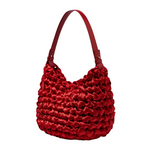 Oyster Handbag in Lipstick Red by Isla de Gar