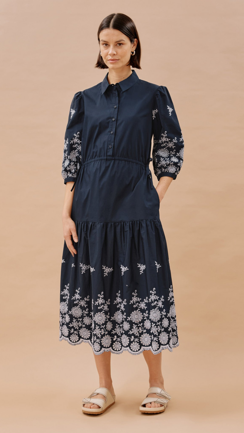 Broderie Cotton Dress by Albaray