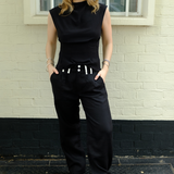 Black Linen Trousers