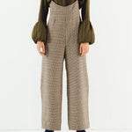 Fanfare Volume Cuff Top Dark Green Long Sleeved Stripe Top