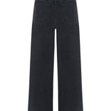 Nina Barrel Leg Jean in Raven