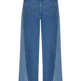 Nina Barrel Leg Jean in Two Tone