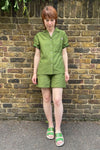 Bessie A-Line Short in Rich Green by Saywood