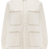 Pablo Jacket in Ecru Denim - seventy + mochi