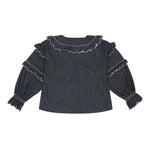 Phoebe Blouse in Indigo Rinse - seventy + mochi