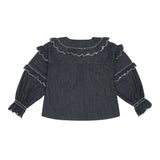 Phoebe Blouse in Indigo Rinse - seventy + mochi