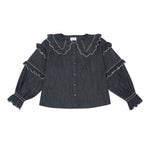 Phoebe Blouse in Indigo Rinse - seventy + mochi