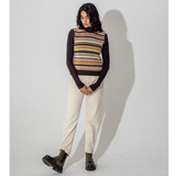 Fairisle Lambswool Waistcoat in Cocoa