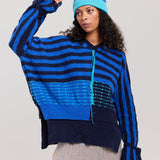 Walton Plus Jumper in Blue by Valentina Karellas