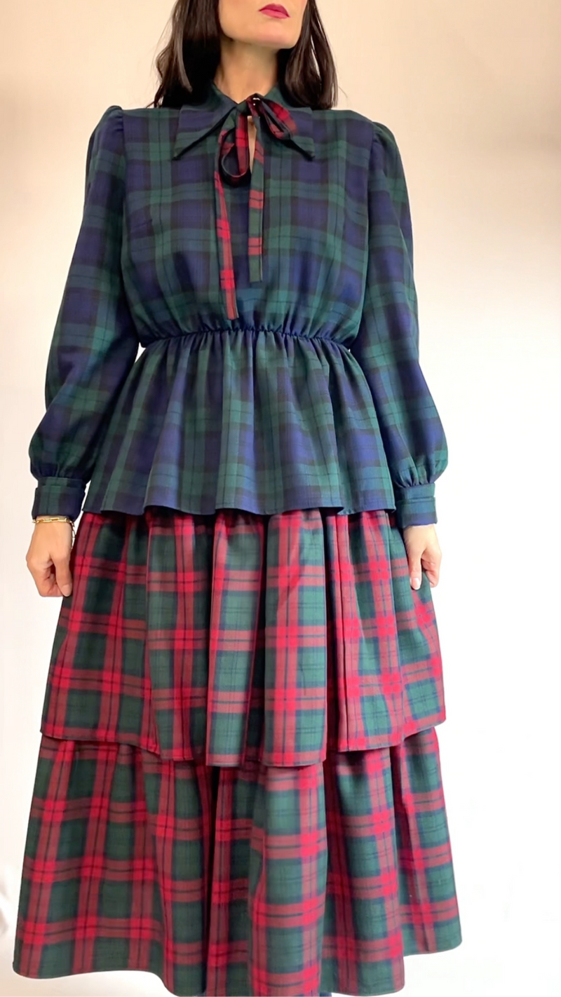 Tallulah Tartan Shirt by Minkie Studio