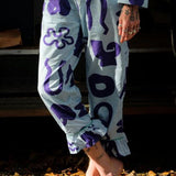 Organic Cotton Pyjama Bottoms in Blue Things
