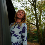 Organic Cotton Pyjama Shirt in Blue Things