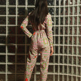 Organic Cotton & Linen Jumpsuit in Blush Horizon