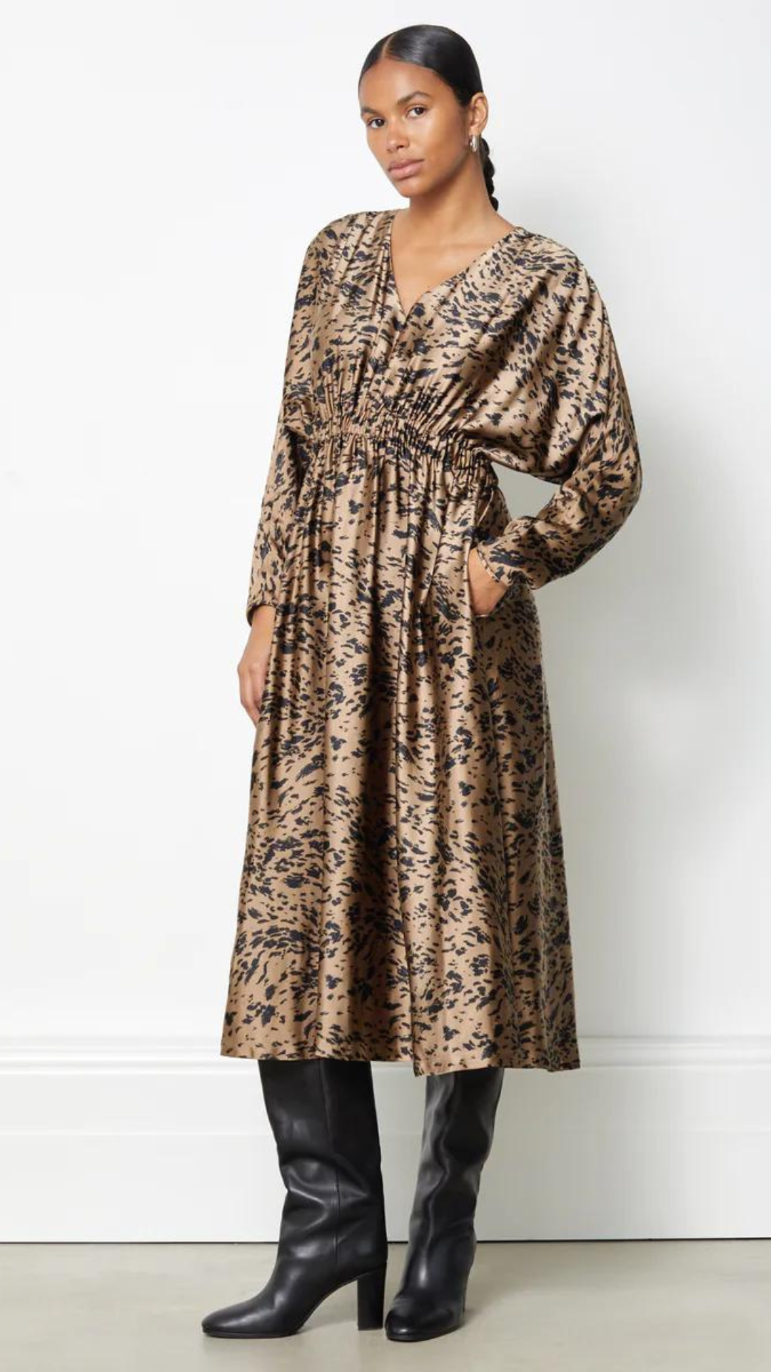 Langley print hotsell midi dress