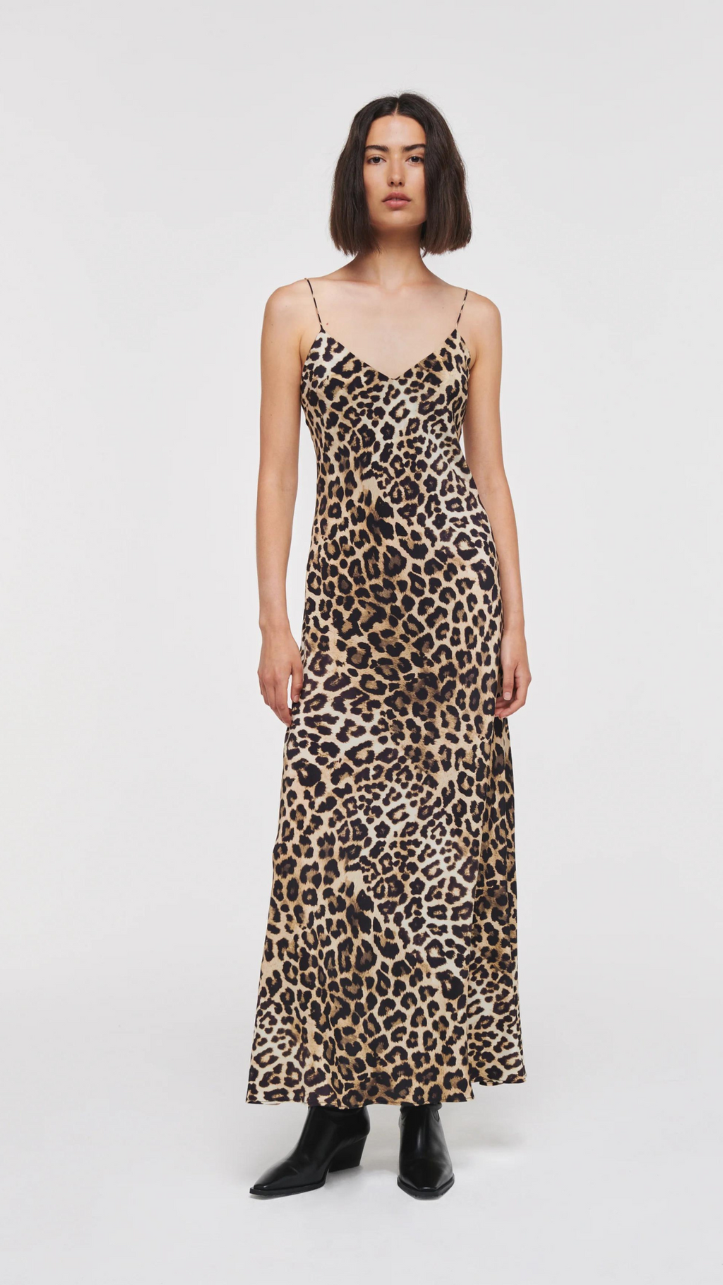 Leopard slip clearance dress