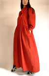 Sadie Maxi Dress in Rust Cord by Minkie Studio