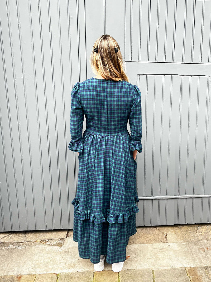 Felicity Dress in Blackwatch Tartan by The Well Worn