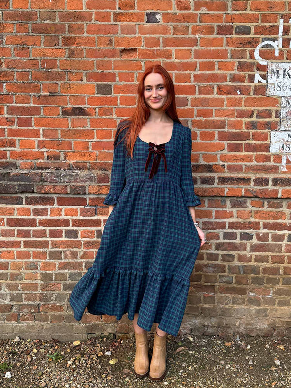 The Juniper Blackwatch Tartan Dress by The Well Worn