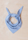 Merino Triangle Scarf in Blue by TBCo.