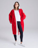 Snuggler Red Waterproof Changing Robe by Cape Cove