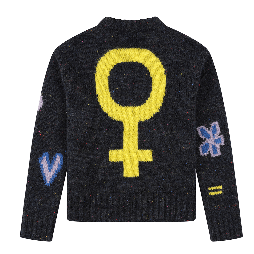 Cosmos Jumper in Nyx Jumpers Black & Beech