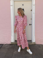Carmine Floral Felicity Dress by |The Well Worn