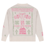 Cross Stitch Jumper in Ecru Jumper Black & Beech