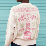 Cross Stitch Jumper in Ecru - Pre Order Jumper Black & Beech