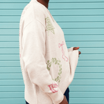 Cross Stitch Jumper in Ecru - Pre Order Jumper Black & Beech