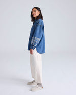 Bramble Denim Boyfriend Shirt by Cape Cove