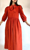 Sadie Maxi Dress in Rust Cord by Minkie Studio