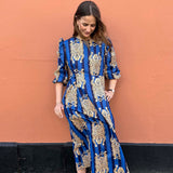 The Ada Dress With Tiger Print