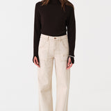 Eden Wide Leg Jean in Pebble