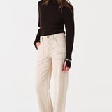 Eden Wide Leg Jean in Pebble