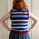 Fairisle Lambswool Waistcoat in Klein Waistcoat Black & Beech