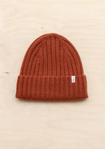 Cashmere & Merino Beanie in Rust by TBCo.