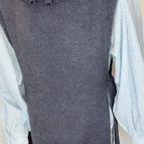 Luci Tie Side Tabard in Midnight Navy