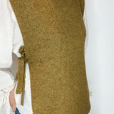 Luci Tie Side Tabard in Khaki Marl